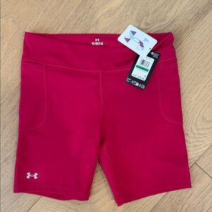 Under Armour Girls Pink Bike Shorts